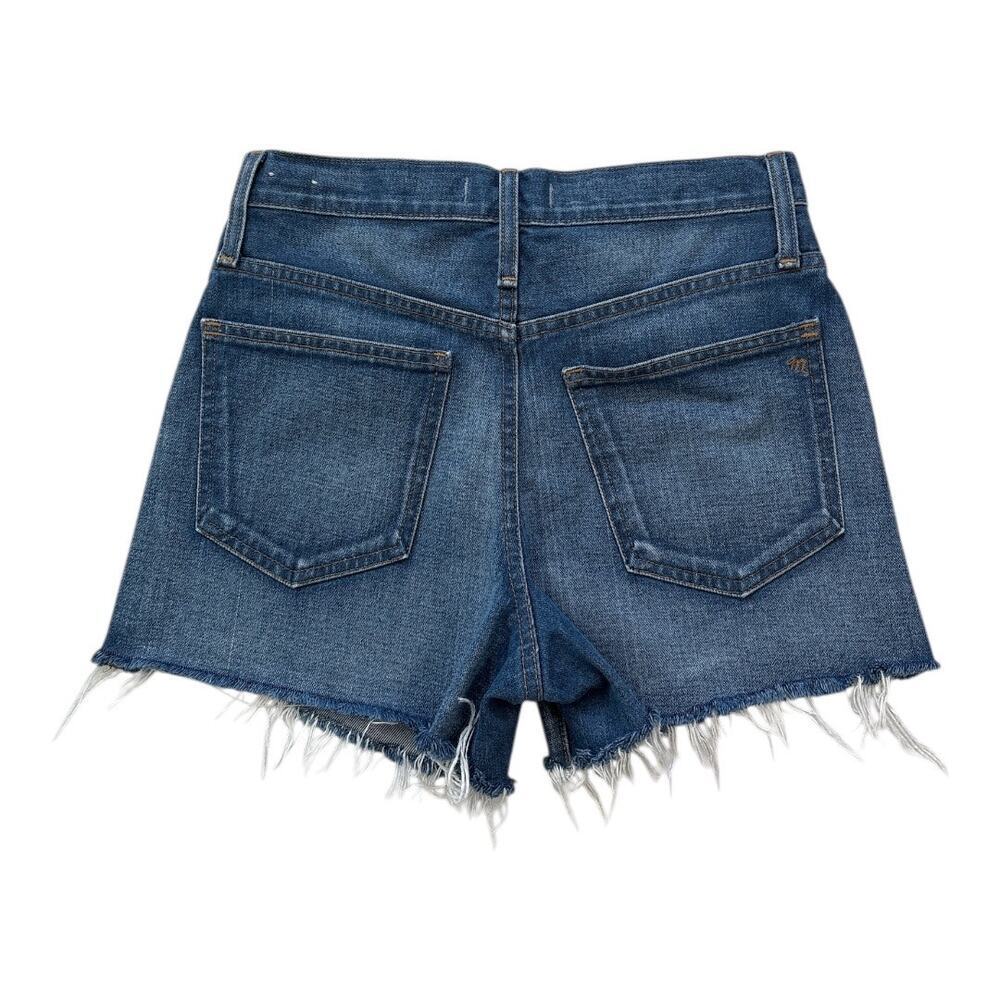 Madewell Women's the Perfect Jean Short Blue Size 26 Denim Cut Off High Rise - Picture 3 of 6